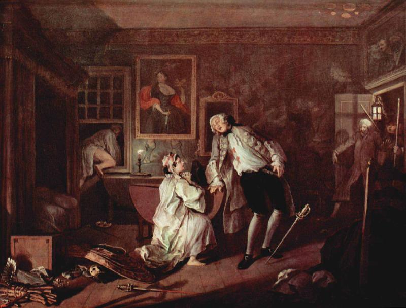 William Hogarth The Bagnio oil painting picture